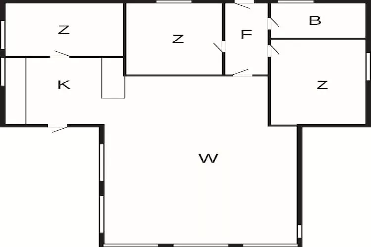 6 person holiday home in Rønde-By Traum - Floor plan