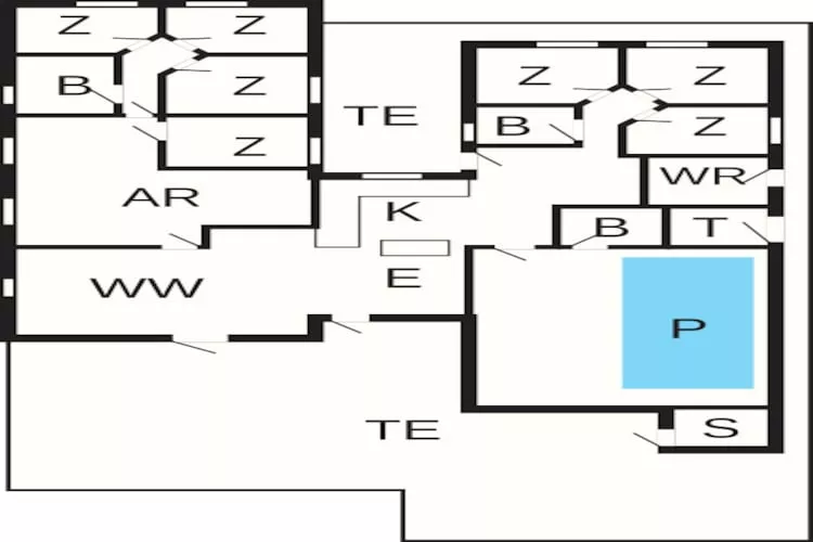 Retraite de luxe avec piscine - Plan