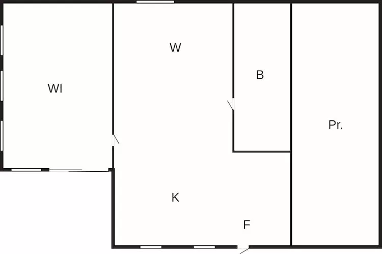 Maison de vacances pour 2 a FALKENBERG-By Traum - Plan