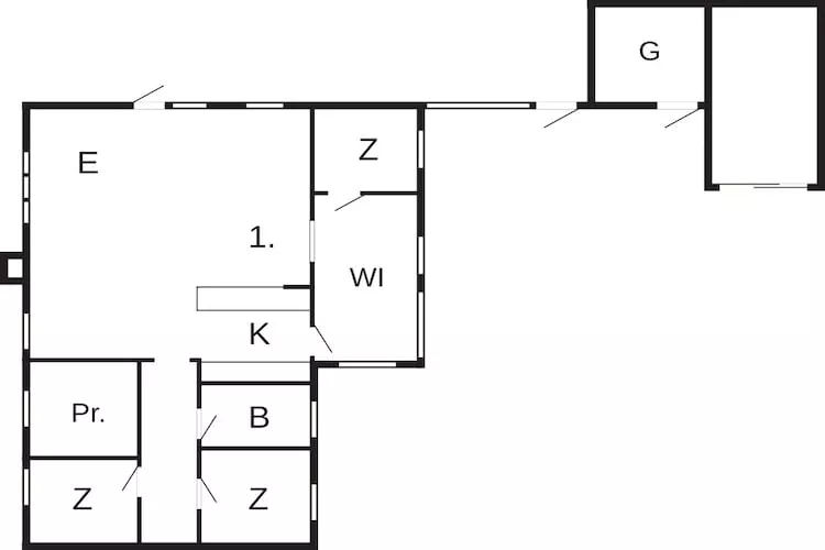 6 person holiday home in Blåvand - Floor plan