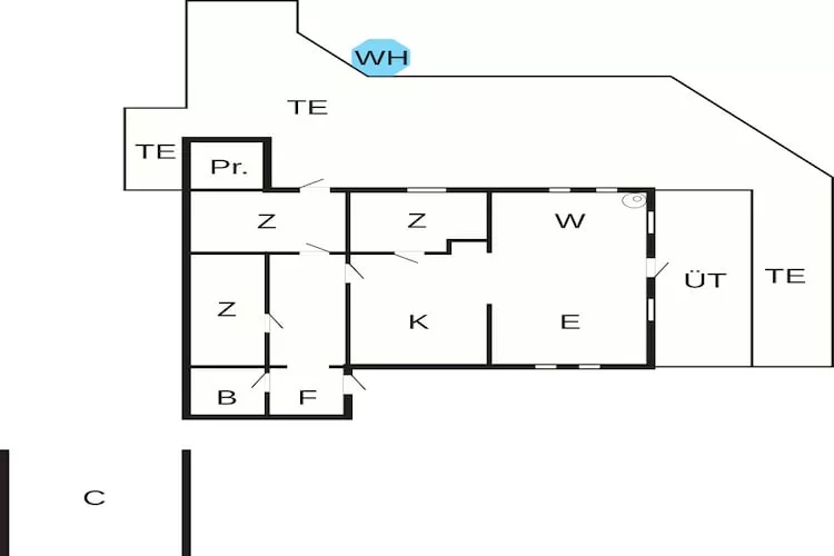7 Personen Ferienhaus in Højby-By Traum - Grundriss