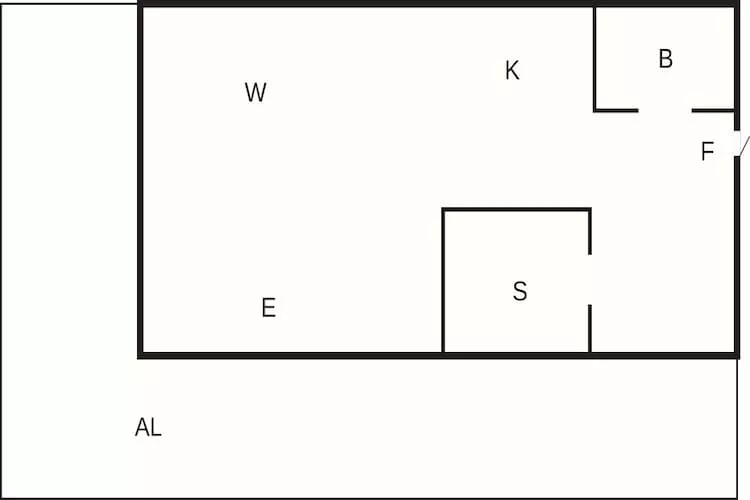 2 Personen Ferienhaus in Bellö-By Traum - Grundriss