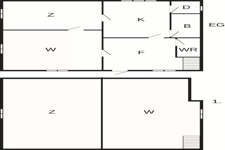 Family Farmhouse Stay Near Forsheda - Floor plan