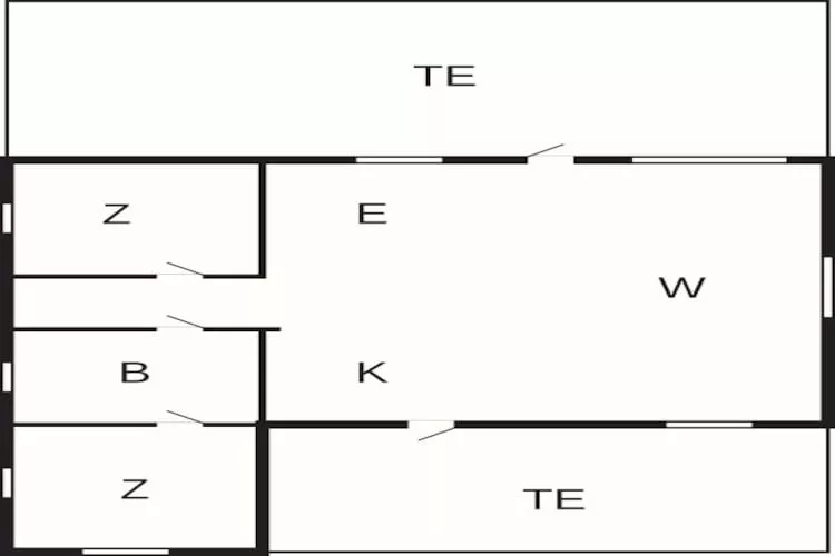 Maison de vacances pour 4 a Hadsund - Plan