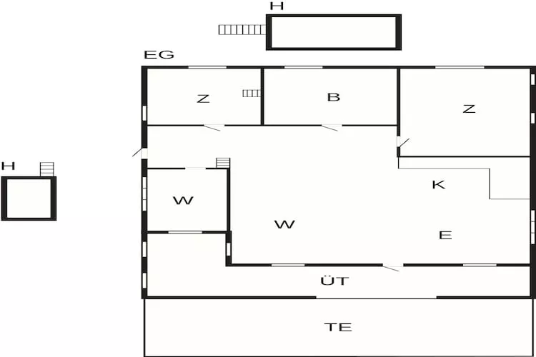 Maison de vacances pour 7 a Løgstør-By Traum - Plan