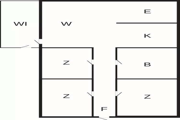 6 person holiday home in Thisted-By Traum - Floor plan