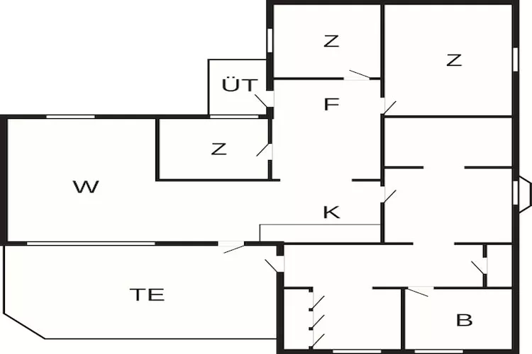 Lakefront Cottage in Torsebo - Floor plan