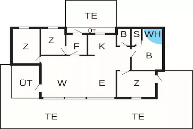 Maison de vacances pour 8 a Store Fuglede-By Traum - Plan