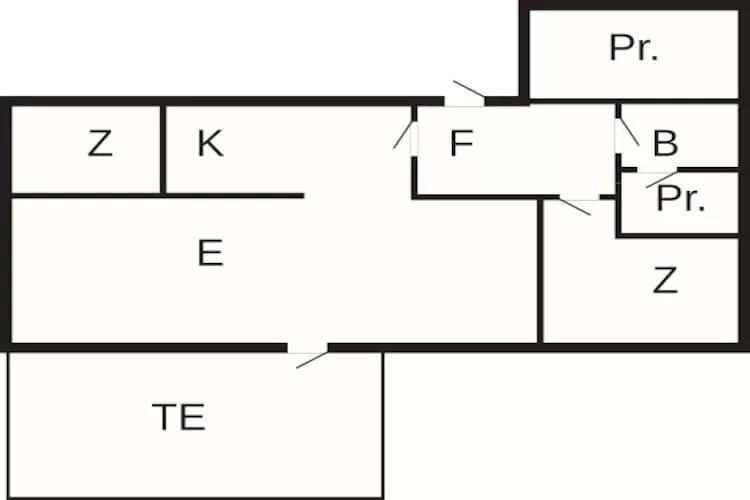 Maison de vacances pour 4 a Østervrå-By Traum - Plan