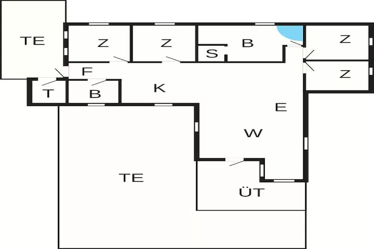 8 person holiday home in Hadsund-By Traum - Floor plan