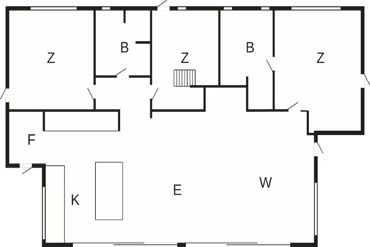 Maison de vacances pour 7 a Ålbæk-By Traum - Plan