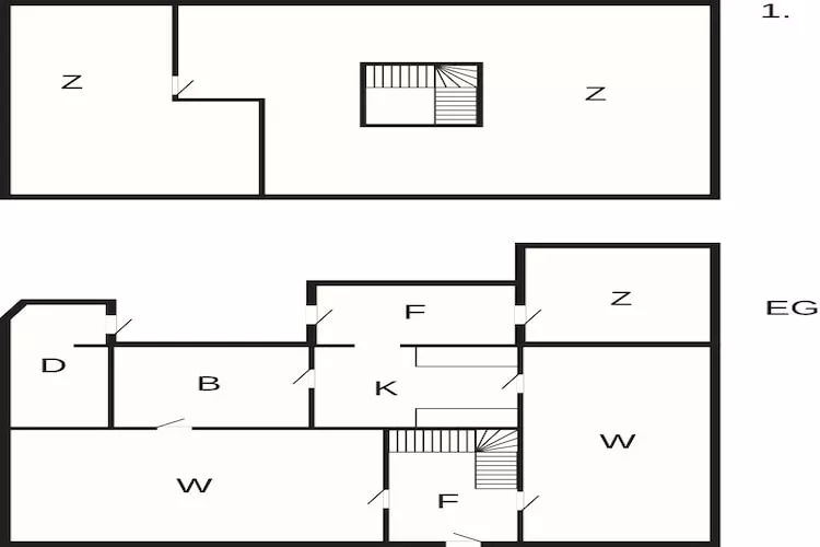 Maison de vacances pour 6 a Løgstør-By Traum - Plan