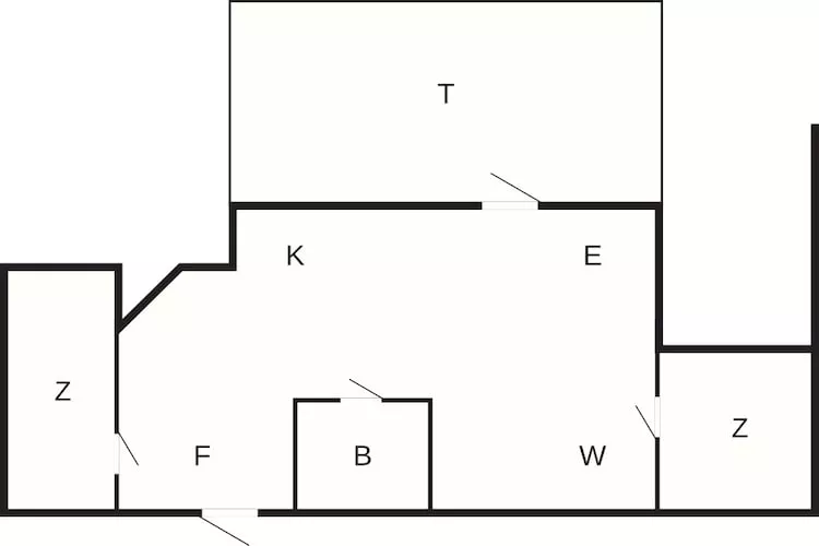 Maison de vacances pour 4 a Slagelse-By Traum - Plan