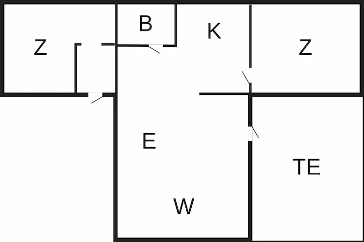 Maison de vacances pour 4 a ANNESTAD-By Traum - Plan