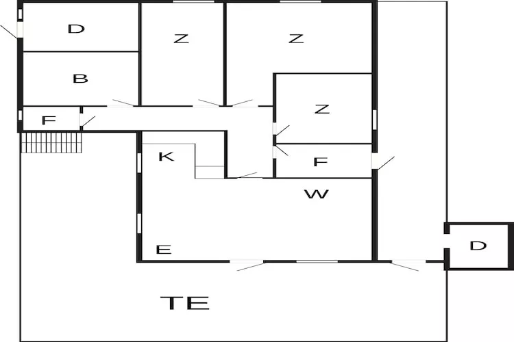 6 person holiday home in Ånneland-By Traum - Floor plan