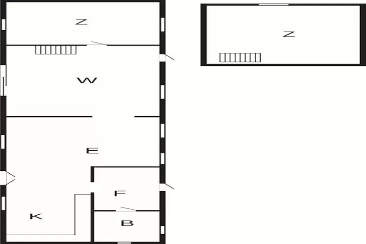 Maison de vacances pour 6 a Læsø-By Traum - Plan
