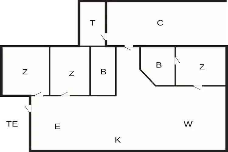 4 person holiday home in Gilleleje-By Traum - Floor plan