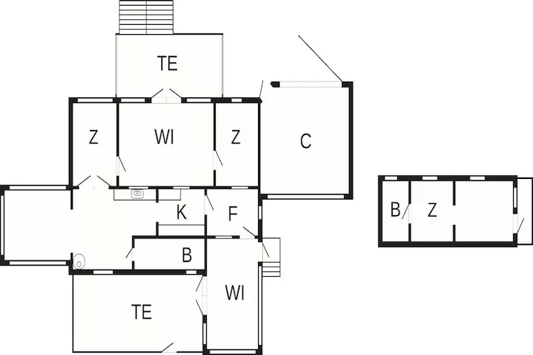 Maison de vacances pour 8 a Holbæk-By Traum - Plan