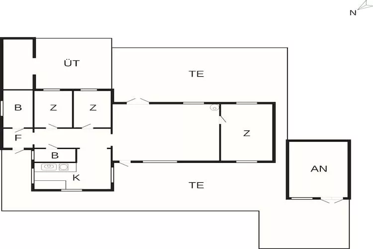 5 Personen Ferienhaus in Ulfborg-By Traum - Grundriss