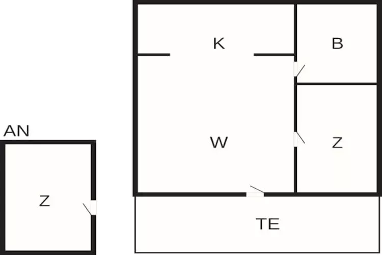 Maison de vacances pour 4 a Rødby-By Traum - Plan