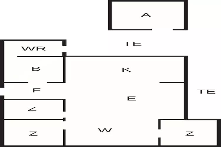 Maison de vacances pour 6 a Nørre Nebel-By Traum - Plan