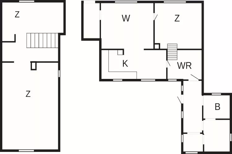 Maison de vacances pour 5 a Løkken-By Traum - Plan