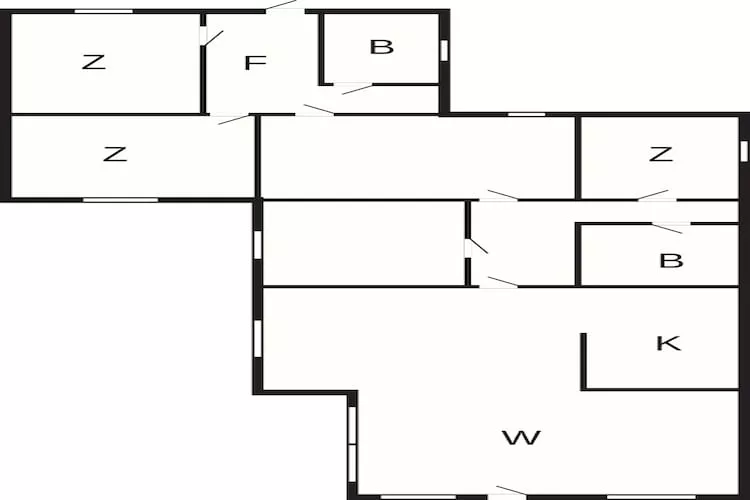 6 Personen Ferienhaus in Faaborg - Grundriss