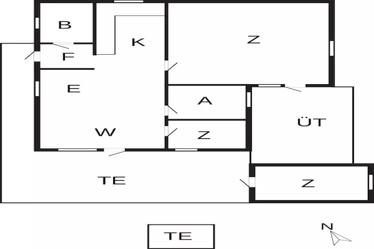 6 person holiday home in Hemmet-By Traum - Floor plan