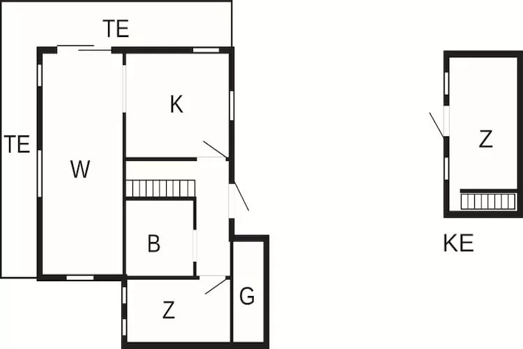 5 person holiday home in Hesselager-By Traum - Floor plan