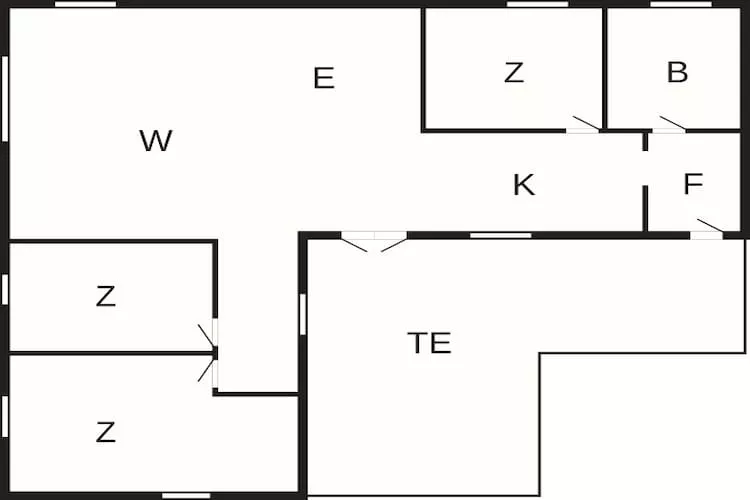 6 Personen Ferienhaus in Hadsund-By Traum - Grundriss