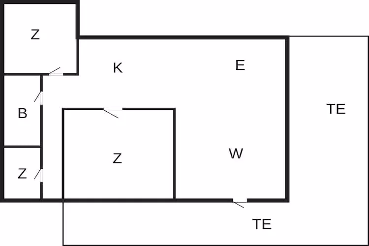 Maison de vacances pour 6 a Nykøbing M-By Traum - Plan
