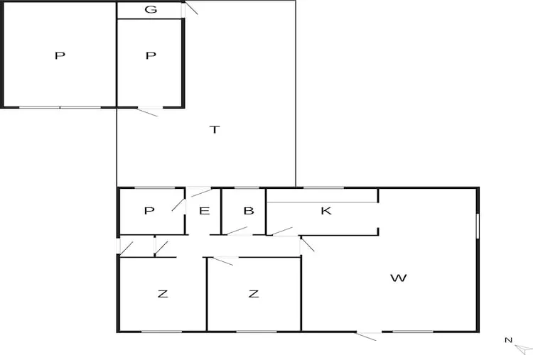 5 Personen Ferienhaus in Skjern-By Traum - Grundriss