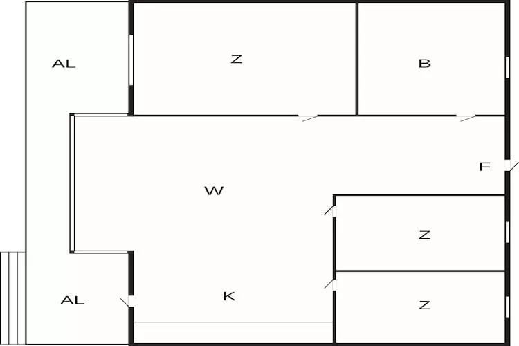 4 star holiday home in SÖLVESBORG-By Traum - Floor plan