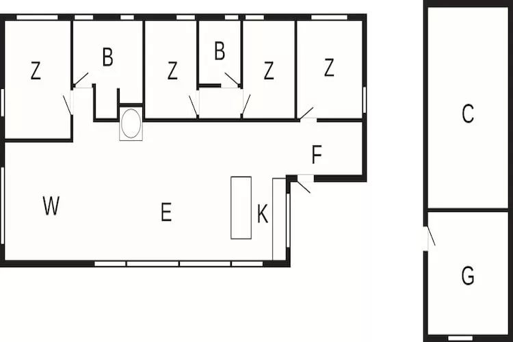 5 Sterne Ferienhaus in Ålbæk-By Traum - Grundriss