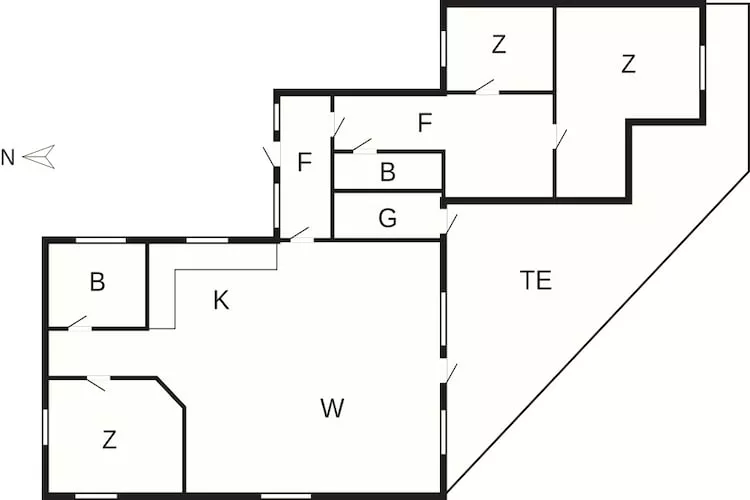 Maison de vacances pour 8 a Lemvig-By Traum - Plan