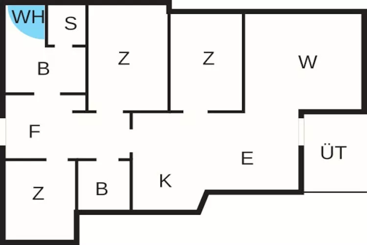 5 Sterne Ferienhaus in Henne-By Traum - Grundriss