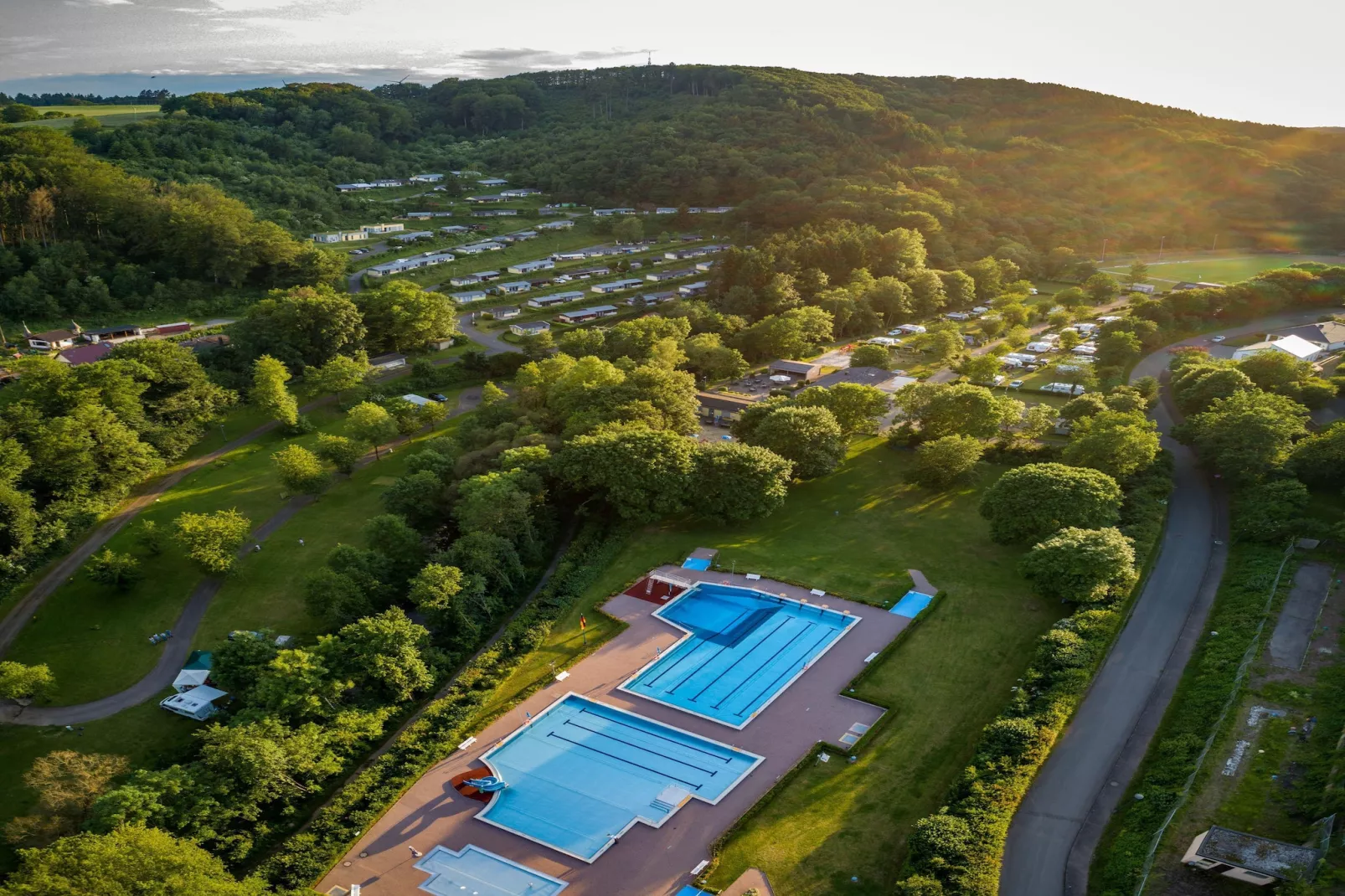 Bungalow Luxus Typ Z Campingpark Eifel - Extérieur été