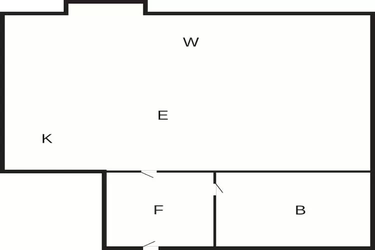 2 Personen Ferienhaus in Hejls-By Traum - Grundriss