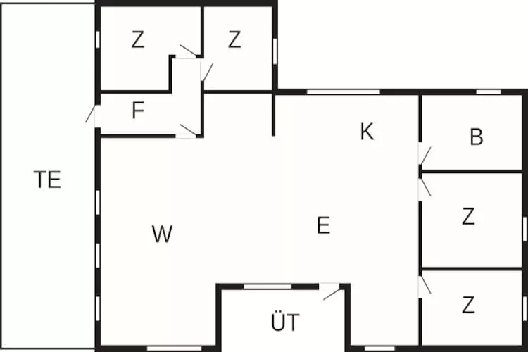Maison de vacances pour 8 a Hadsund-By Traum - Plan