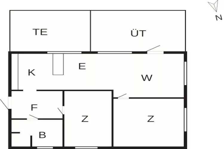6 Personen Ferienhaus in Idestrup-By Traum - Grundriss