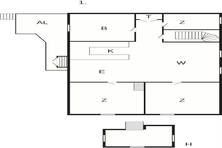 4 Sterne Ferienhaus in Thisted-By Traum - Grundriss