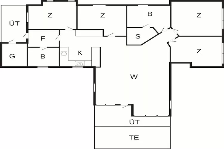 5 Sterne Ferienhaus in Asnæs-By Traum - Grundriss