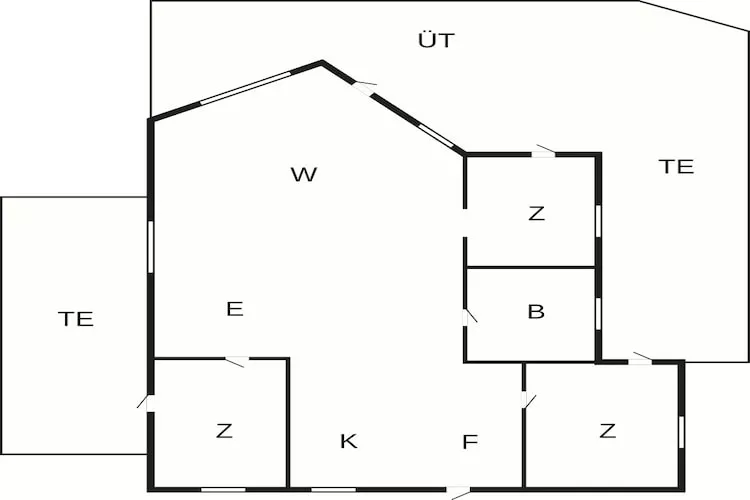 4 star holiday home in Hadsund-By Traum - Floor plan