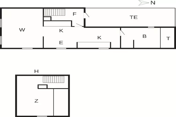 4 Personen Ferienhaus in Nysted-By Traum - Grundriss