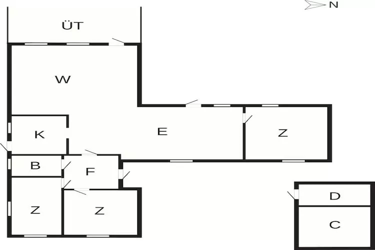 4 Sterne Ferienhaus in Væggerløse-By Traum - Grundriss