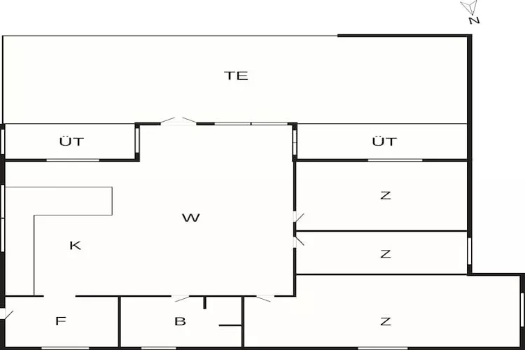 4 star holiday home in Hals-By Traum - Floor plan