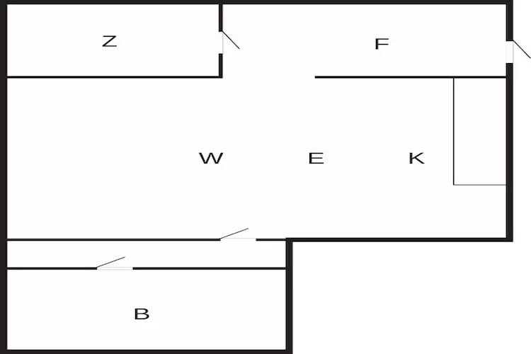 3 person holiday home in Flatraket-By Traum - Floor plan