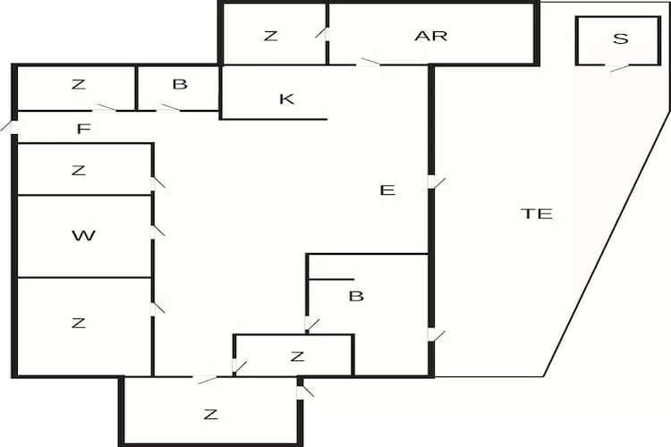 5 etoiles maison de vacances a Øster Assels - Plan