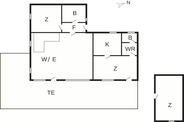 4 star holiday home in Præstø-By Traum - Floor plan