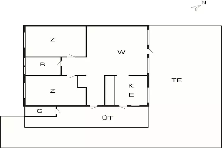 4 Sterne Ferienhaus in Aabenraa-By Traum - Grundriss